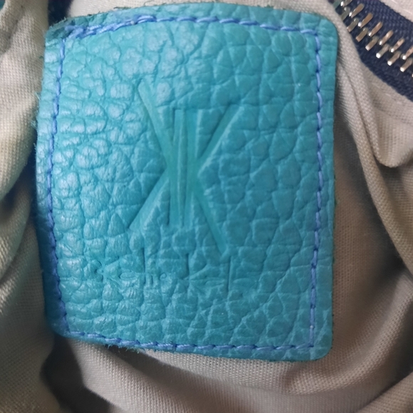 3 Interchangeable Straps KATIE KALSI Handpainted Leather Bucket Shoulder Bag - Picture 8 of 14